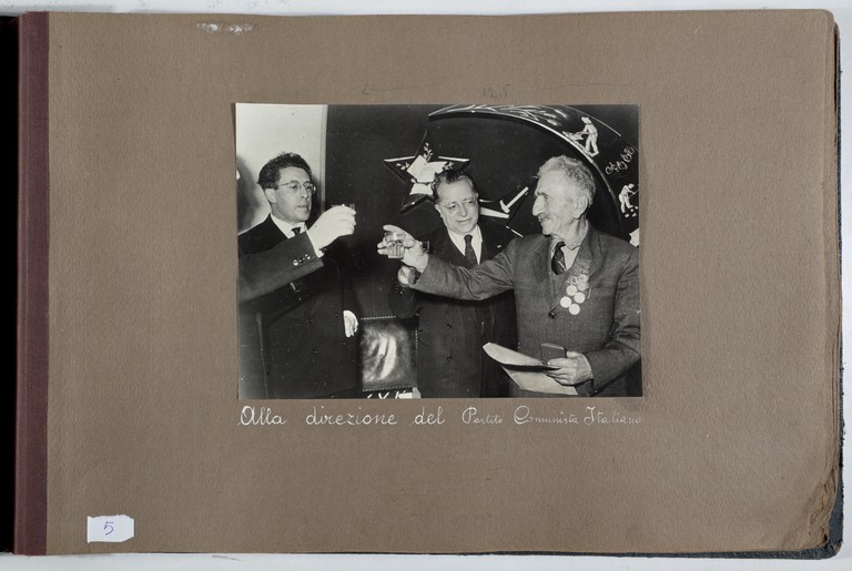 Roma, 17 gennaio 1954, Direzione del Partito Comunista Italiano, Alcide Cervi con Palmiro Togliatti